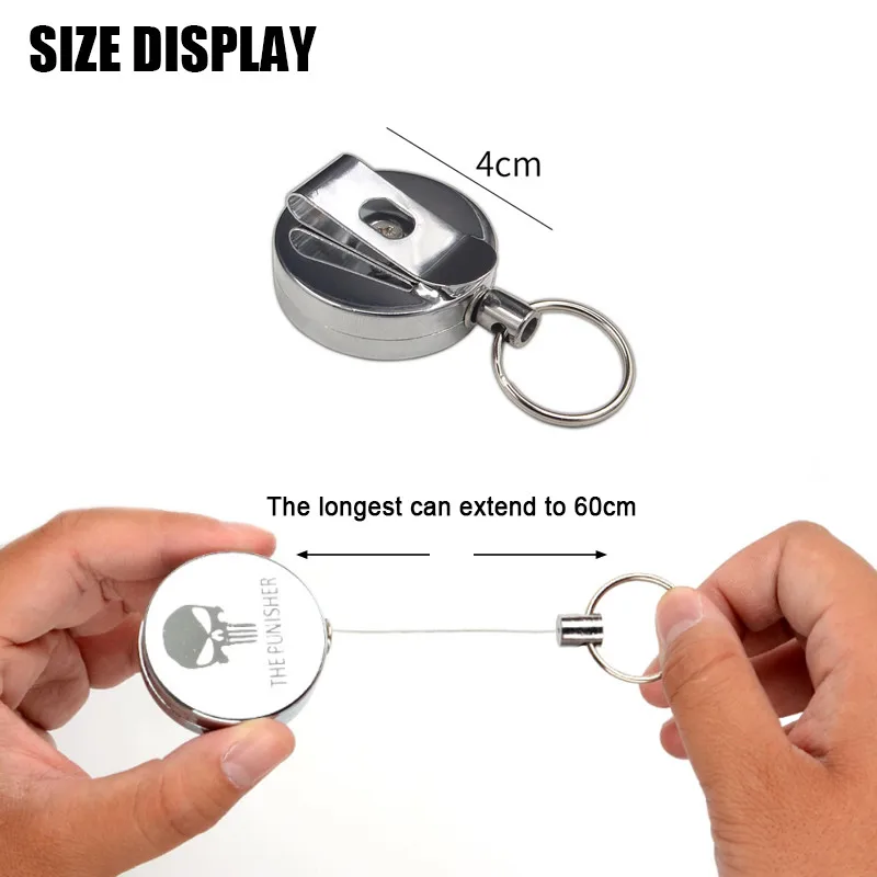 Выдвижной брелок для ключей EDC нагрудный в виде троса|kit kits|kit travelkit edc |