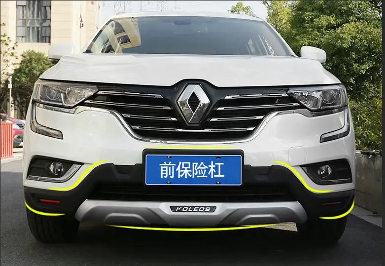 Для Renault Koleos 2017 2018 Передний + задний бампер диффузор защита для губ
