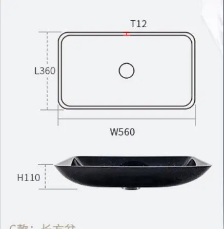 Ванная комната прямоугольный стол с закаленным стеклом раковина гардероб