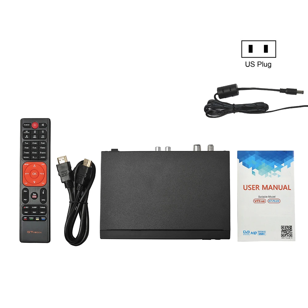 GTmedia V7 Plus комбо DVB T2 S2 спутниковый ресивер Suport H.265 PowerVu Biss Key Ccam Newam Youtube USB Wifi