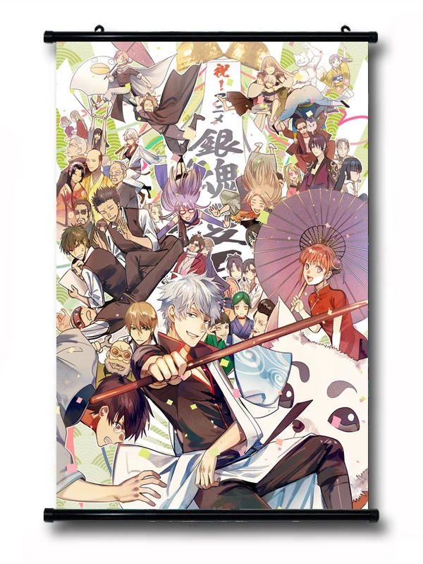 

Gin Tama Anime Characters 54*38CM Wall Scroll Poster #40173