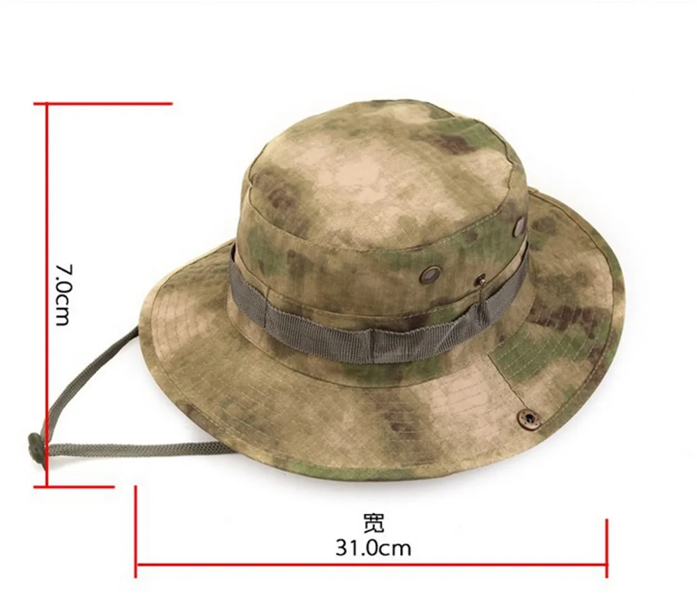 Армейская Военная камуфляжная шапка, шапка спецназа Gorras Hunter, тактическая лесная шляпа от солнца, ковбойская Солнцезащитная шляпа, Бонни, шляпы джунглей CS, шапка