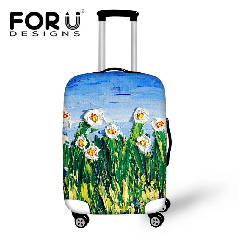 FORUDESIGNS/3D Цветочный дорожный багажный чехол для 18-30 дюймов, чехол для багажника, пылезащитный чехол на молнии с принтом розы, чемодан, эластичное покрытие - Цвет: CC2493