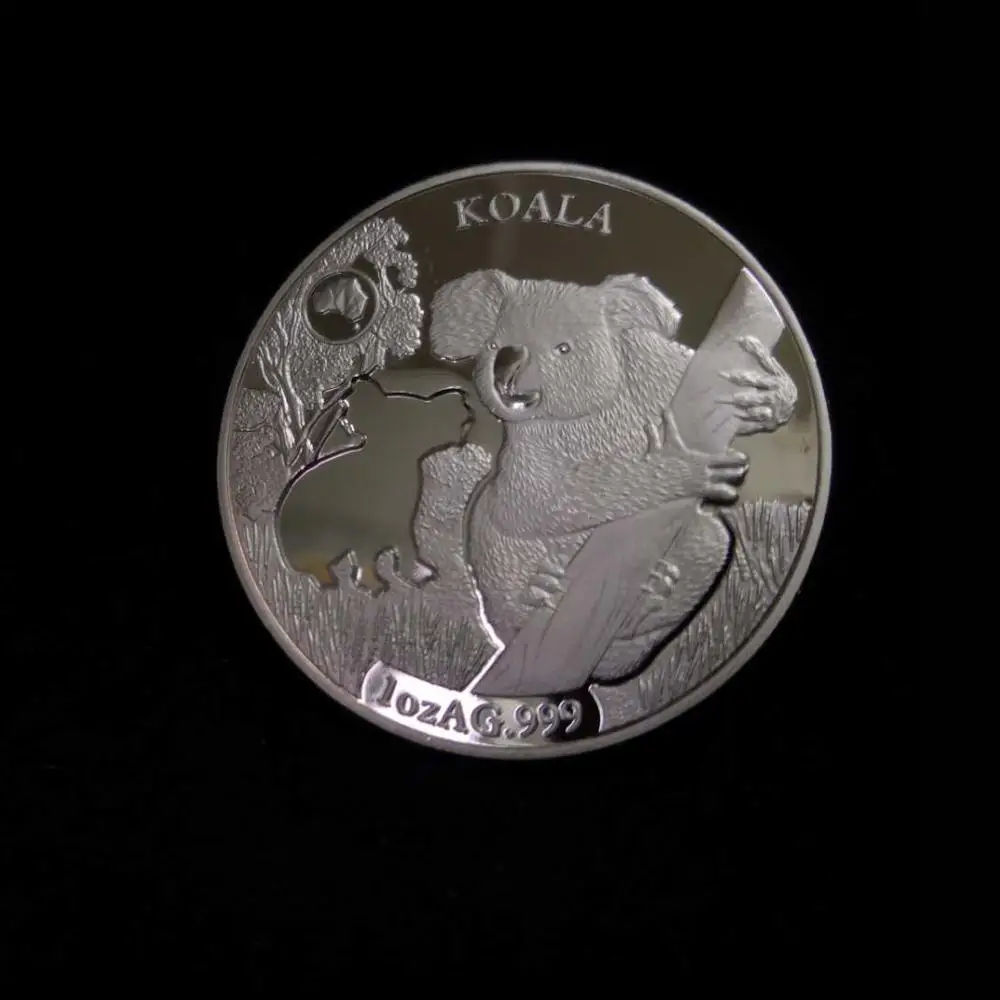 6 шт./лот 2019 австралийские монеты 1 унция Серебряная монета Крокодил + Коала змея