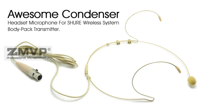 3 шт. гарнитура головной убор профессиональный конденсаторный микрофон мини 4pin XLR