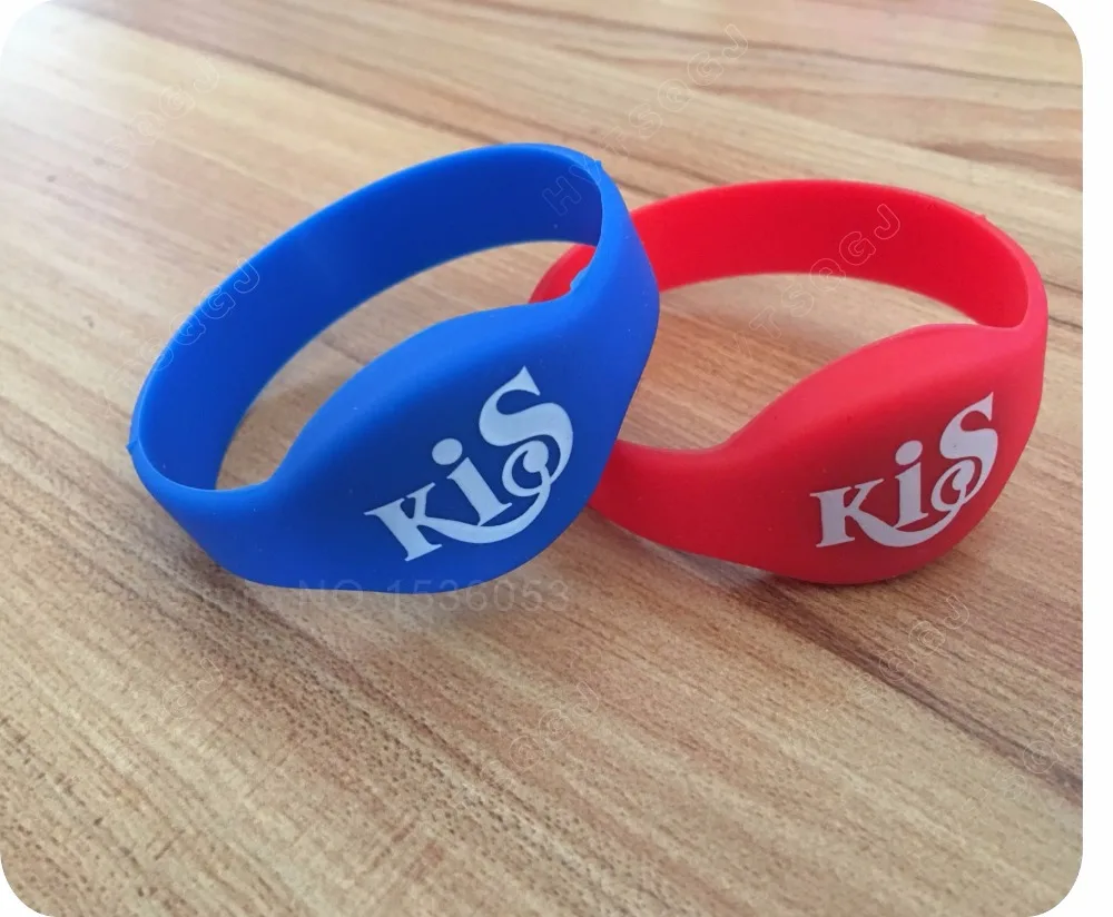 500pcs125Khz TK4100/EM4100 чип RFID Браслет индивидуальная печать с логотипом
