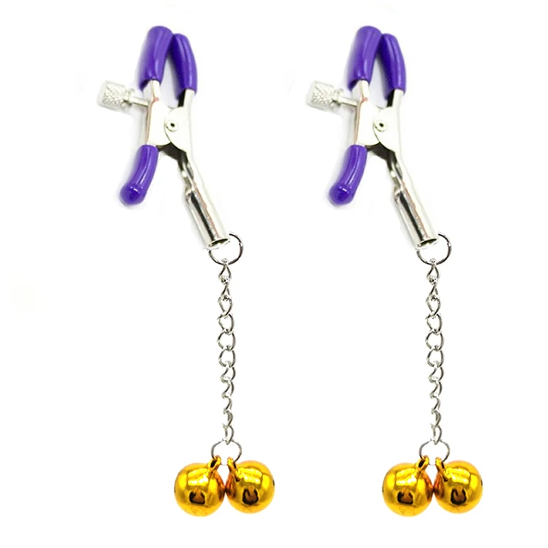 Сексуальная цепочка регулируемые зажимы для груди пар зажим сосков фетиш секс