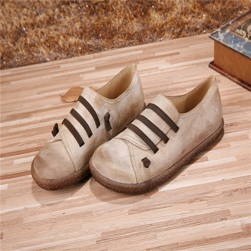 

Genuine Leather Women Flats Oxford Shoes Woman Luxury Lace Up Soft Comfortable Round Toe 2 Colors 2019 New Fashion