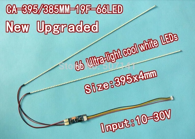 

395mm Adjustable brightness led backlight strip kit,Update 19inch LCD ccfl panel to LED backlight