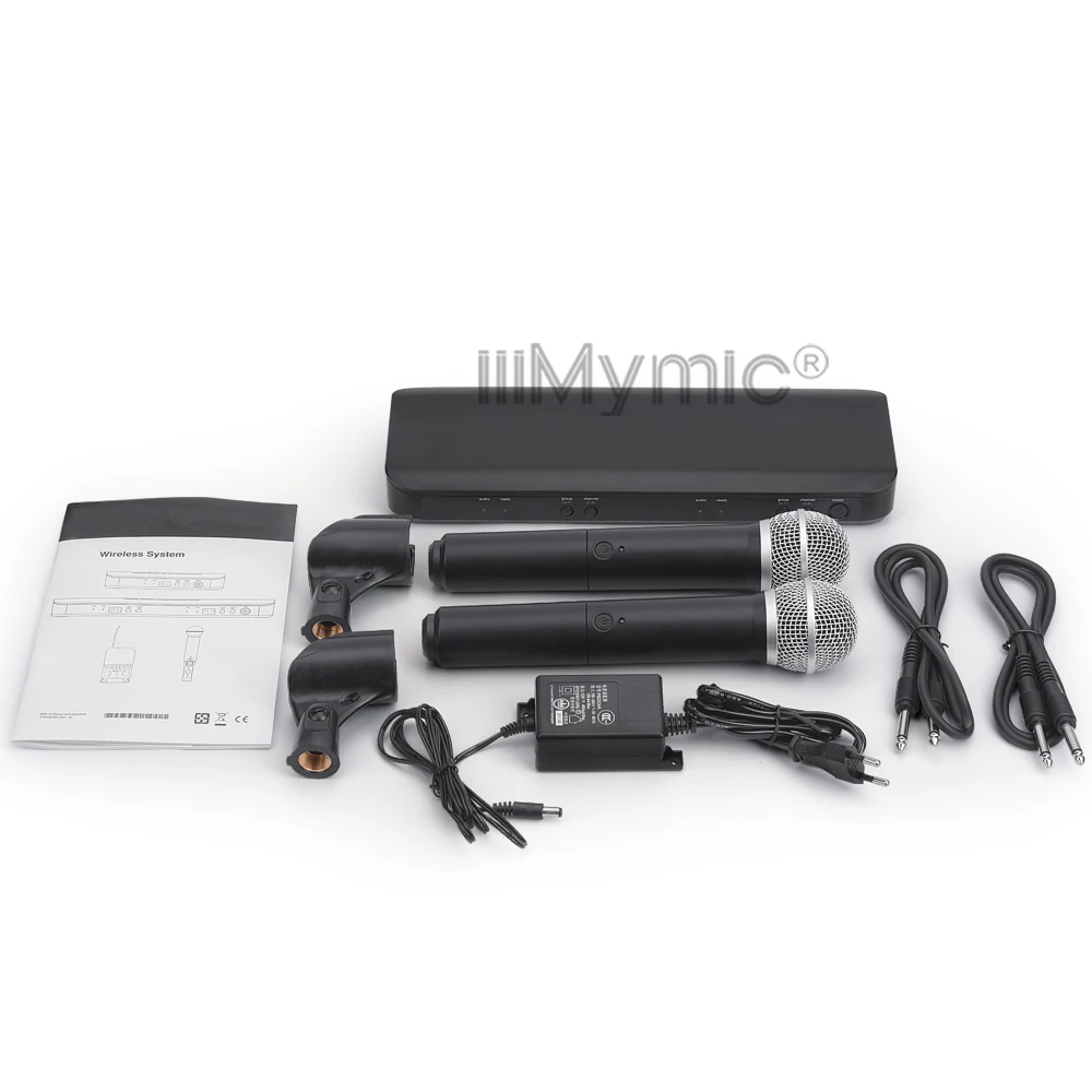 Профессиональный BX288 58 BX88 58A UHF беспроводной микрофон для караоке система с двойным портативным передатчиком UT4 TPYE Mic