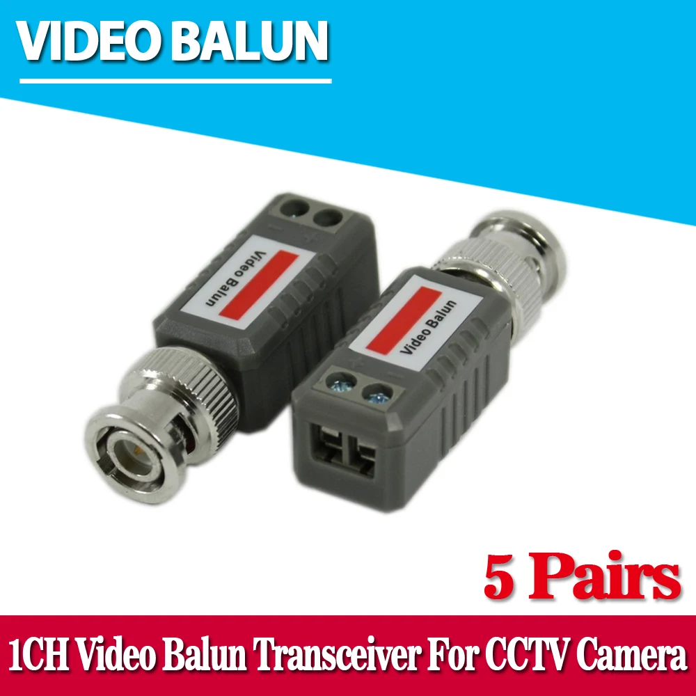 10 шт. пассивные трансиверы для видеонаблюдения 2000 футов|balun bnc|balun videobalun transceiver |