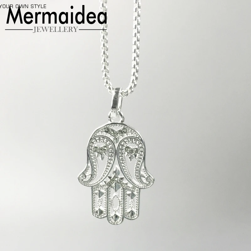 Necklace Paisley Design Hand of Fatima 2020 Brand New Link Chain Fashion Jewelry Jewellery Gift Women Friend | Украшения и