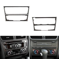car styling real carbon fiber center control cd panel cover trim for audi q5 a4 b8 a5 2010 2011 2012 2013 2014 2015