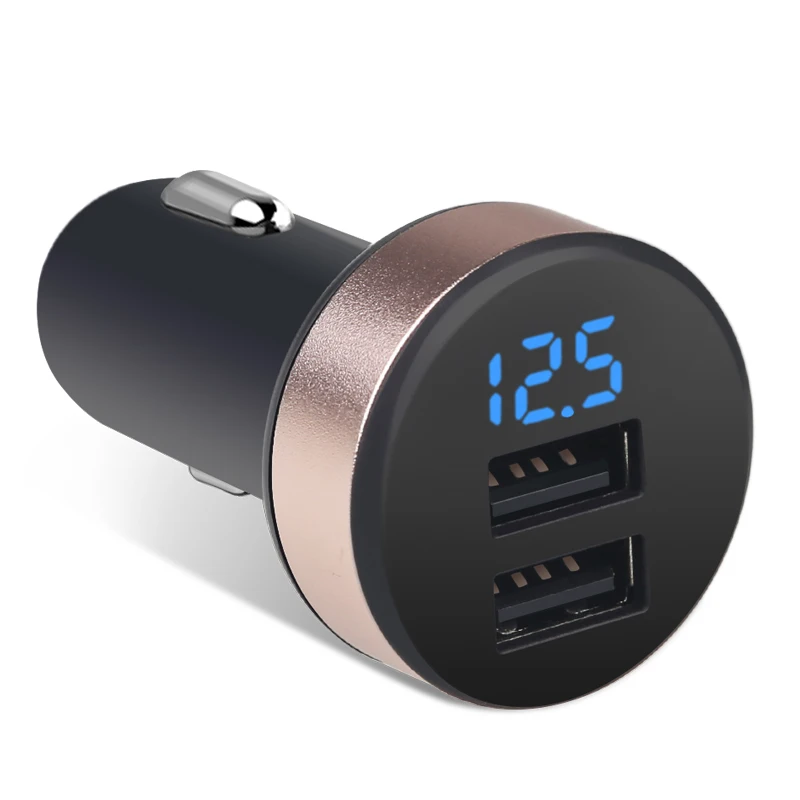 Двойная розетка 12 В устройство для контроля напряжения со светодиодным цифровым