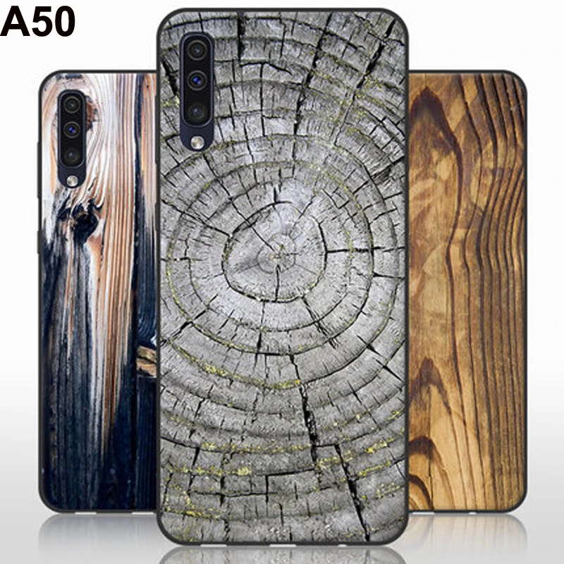 Чехол для Samsung Galaxy A50 мягкий силиконовый чехол из ТПУ с рисунком дерева и камня