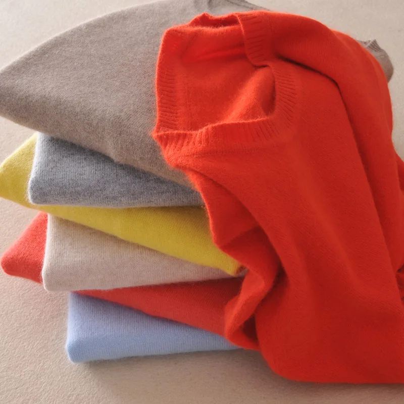 2018 осень зима новые женские Свитера повседневные однотонные с длинным рукавом и