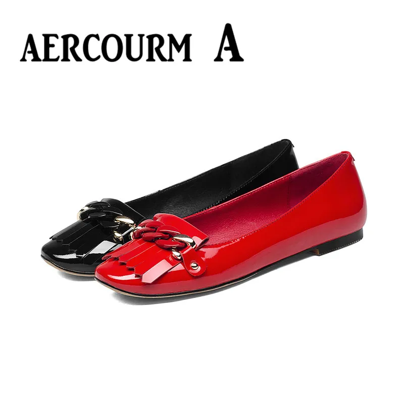 обувь женская балетки женские из натуральной кожи Aercourm a/весна Для женщин Пояса