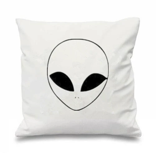 Новинка Наволочка с логотипом инопланетянина наволочка головой НЛО хипстер лицо