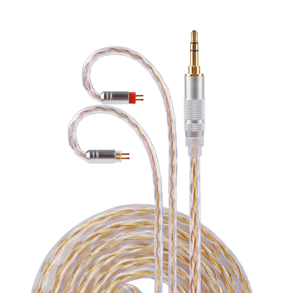 4 акций 3 5 мм 2 Баланс кабель MMCX для Shure SE215 SE535 SE846 pin плотным верхним ворсом KZ с