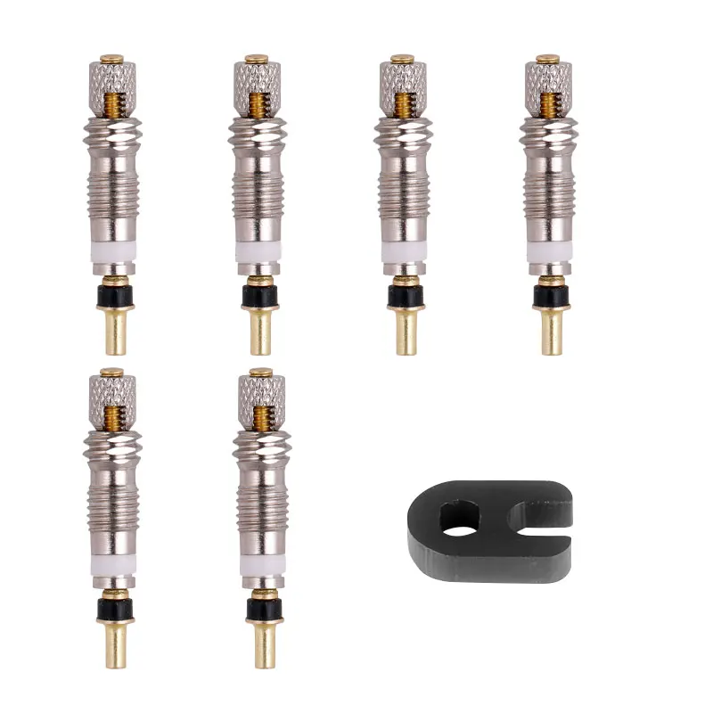 Presta Core 6PC 1V Deemount Одежда высшего качества или однотрубки Core 2/6/12 шт CNC латуни FV MTB дорожный велосипед трубки Услуги Запчасти инструмент опционально - Цвет: Presta Core 6PC 1V