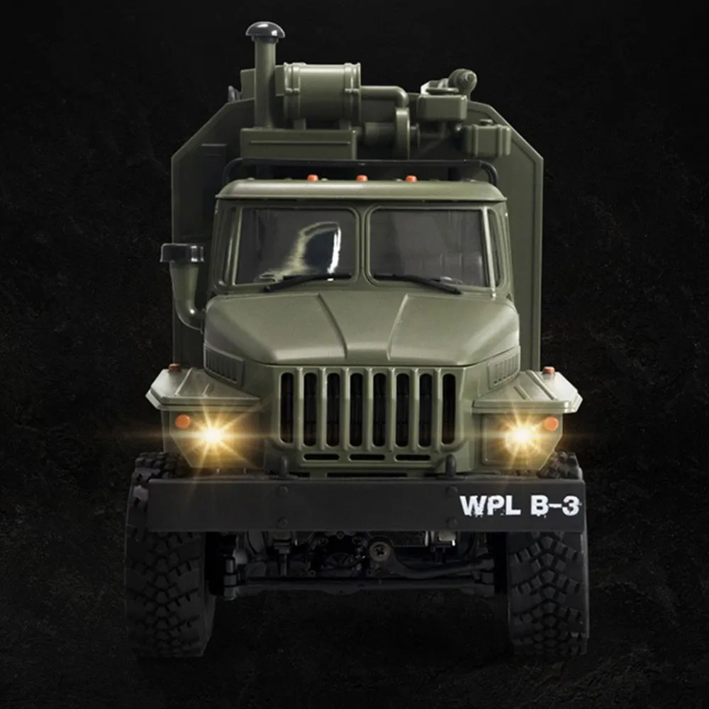 WPL Rc автомобиль B36 1/16 советский, удаленного Управление военное командование грузовик 6 колеса 0ff-road RC Военный Грузовик Рок Гусеничный радиоуправляемые машины радиоуправляемая машинка урал rc автомобиль