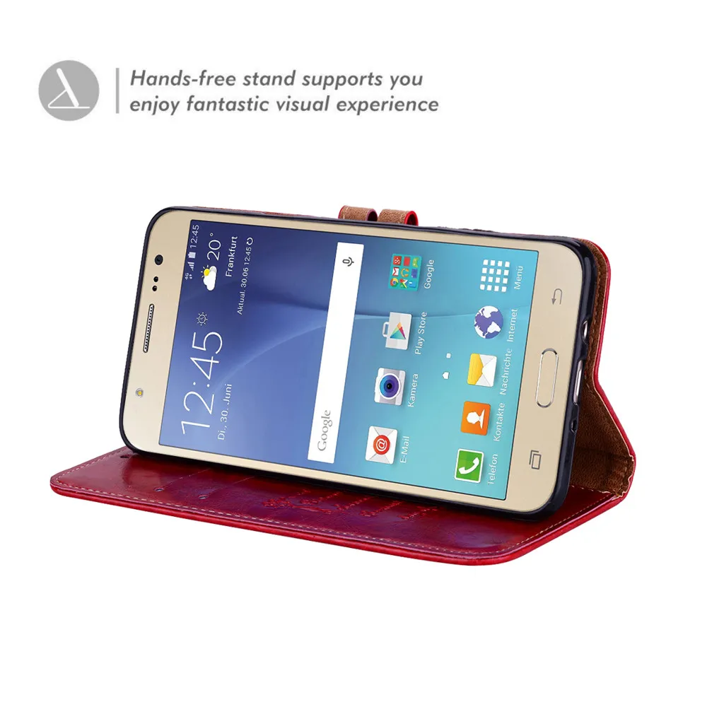 Case For Samsung Galaxy J7 2016 Leather Wallet Flip Cover Phone Holster J710 SM-J710F J710F | Мобильные телефоны и