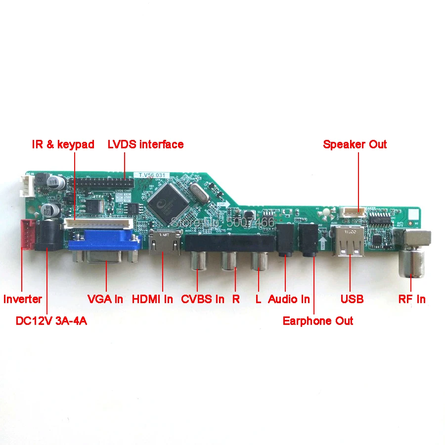 Пульт дистанционного управления для B140EW01 V0 V1 1CCFL 30Pin LVDS + инвертор клавиатура