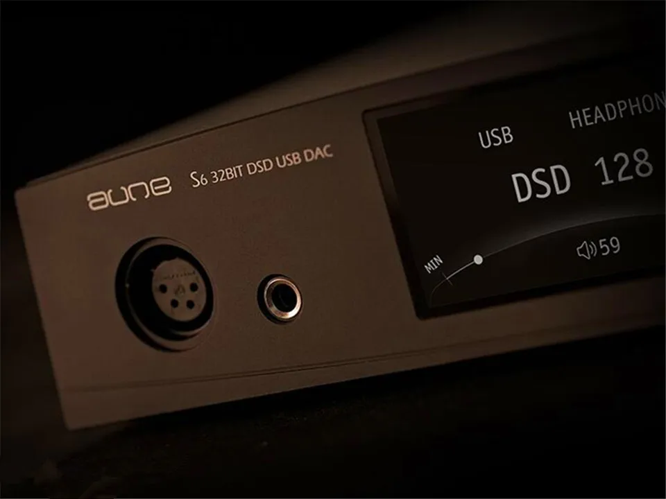 Aune S6 Pro 32 бит/768 K DSD512 сбалансированный выход HIFI аудиофиловый ЦАП/усилитель для наушников
