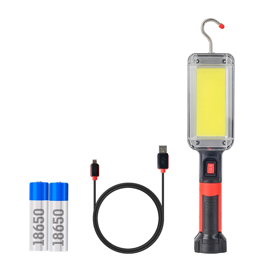 Battery Included Многофункциональный автомобильный инспекционный C0B светодиодный светильник, портативный, удобный в переноске, USB Перезаряжаемый аварийный светильник для кемпинга DC5V 20 Вт 700LM - Мощность в ваттах: Battery Included