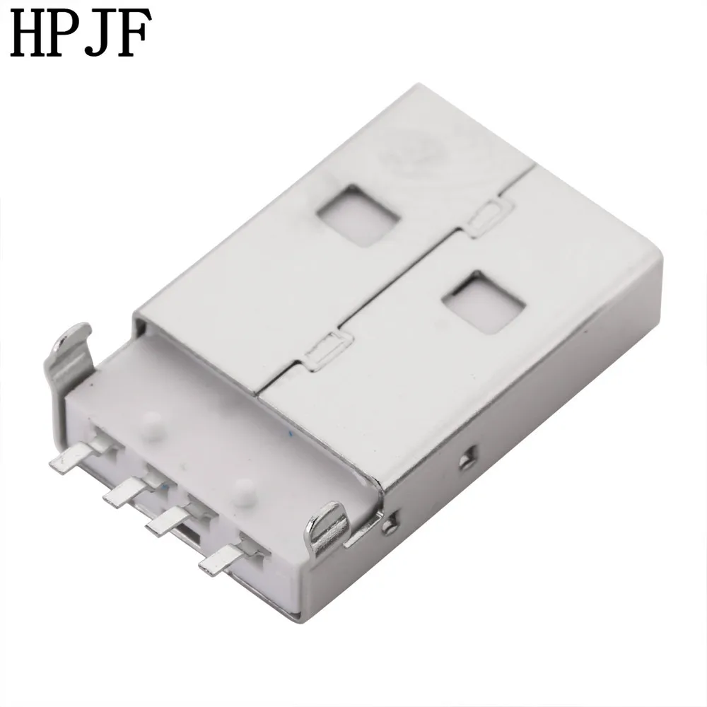 10 шт./лот USB 2 0 Мужской Тип PCB разъем 180 градусов SMT SMD мужчина инструменты для