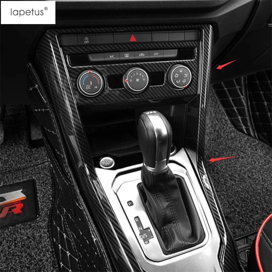Lapetus аксессуары подходят для Volkswagen T-Roc T Roc ABS киоски переключения передач коробка переключения передач рамка формовочная крышка комплект отделка