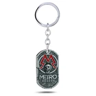 ПК игры метро исход 2033 брелок Dog Tag подвеска из металлического сплава кольцо для ключей для сумок, брелков, цепочка для ключей llaveros Для мужчин ювелирные изделия