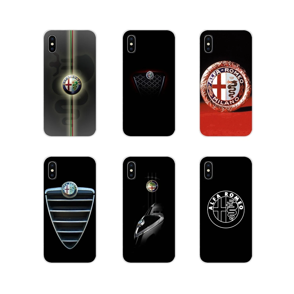 Супер Автомобильный логотип Alfa Romeo для Samsung Galaxy S4 S5 MINI S6 S7 edge S8 S9 S10 Plus Note 3 4 5 8 9