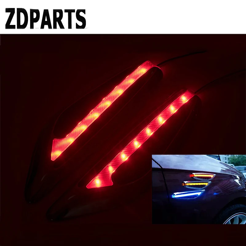 ZDPARTS 2X автомобиля Fender сбоку устанавливаемое на вентиляционное отверстие в салоне