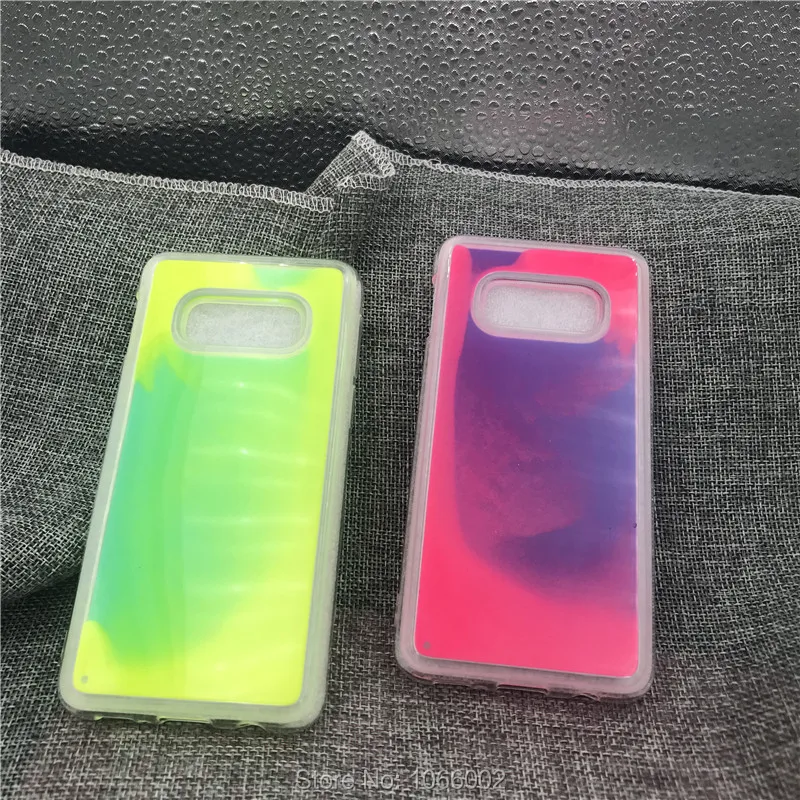 Светящийся пляжный песок Блестящий мягкий ТПУ чехол для samsung Galaxy S10e S9 S10 Plus Note 9 8 J4