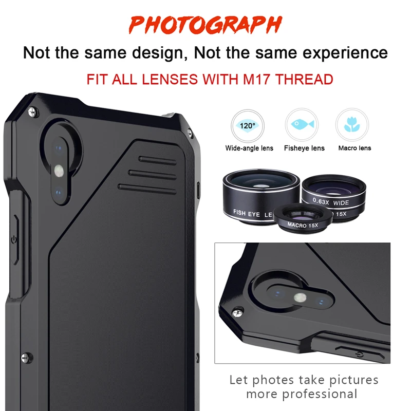 Чехол для iPhone XS MAX с широким объективом камеры рыбий глаз X 10 XR фотограф