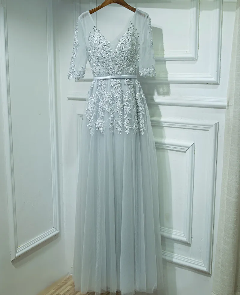 Реальные фотографии темно-синие вечерние платья vestido de festa с v-образным вырезом и рукавом-крылышком винтажные кружевные аппликации из бисера африканские платья для выпускного вечера