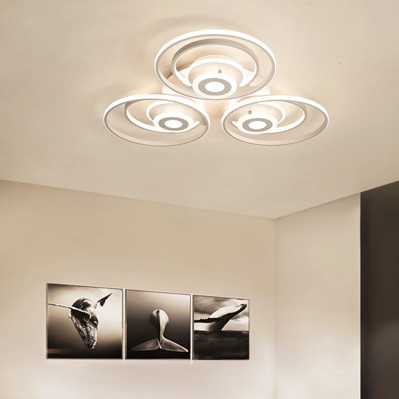 Chandelierrec современный цветок Форма LED люстры AC85 265V дома Освещение светильники