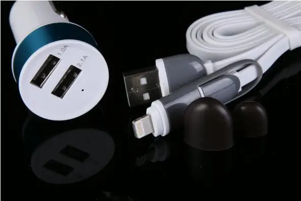 Универсальное автомобильное зарядное устройство с двумя USB портами 5 В|dual usb 5v|usb