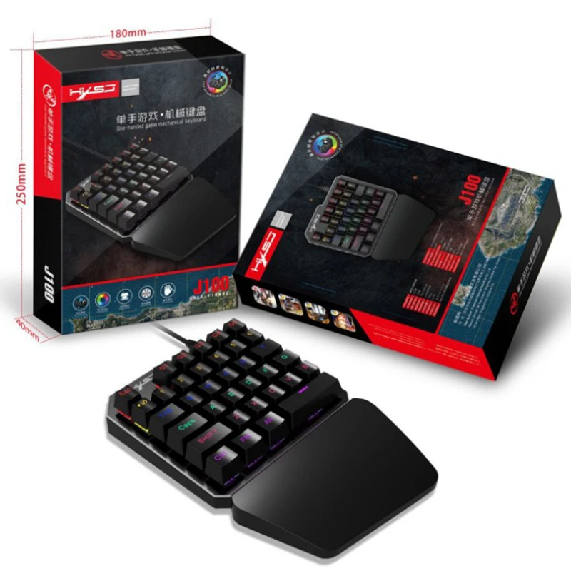 Механическая клавиатура Большие размеры 35 ключи профессиональная игровая