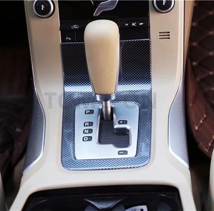 TOMEFON ABS углеродное волокно краска для Volvo S80 2009 до 2011 интерьер спереди вентиляционное отверстие переключения передач переключатель окна панель Стайлинг отделка