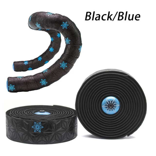 black blue printing Supacaz супер липкий руль Kush, ремешок Bartape,, supacaz, полоса для шоссейного велосипеда, полоса для велосипеда, углеродные велосипедные ручки, ручки для шоссейного велосипеда - Цвет: black blue printing