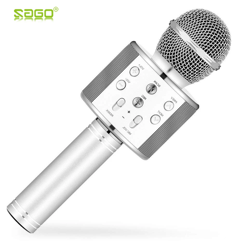 Беспроводной Bluetooth 4 в 1 Портативный ручной домашнего вечерние караоке Динамик