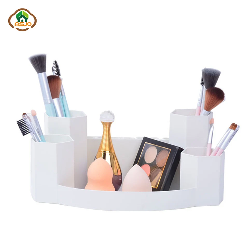 Msjo коробка для хранения пластиковый органайзер макияжа ювелирное ожерелье