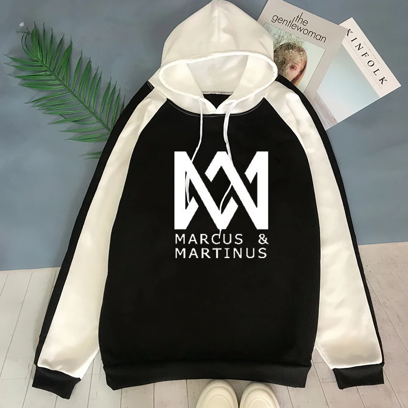 Модная одежда в стиле пэчворк толстовка с капюшоном Marcus & Martinus Moment Tour пуловер топы