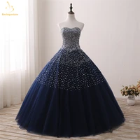 bealegantom 100 real photo quinceanera dresses 2020 ball gown beaded lace up sweet 16 dress for 15 years pageant gown qa1296