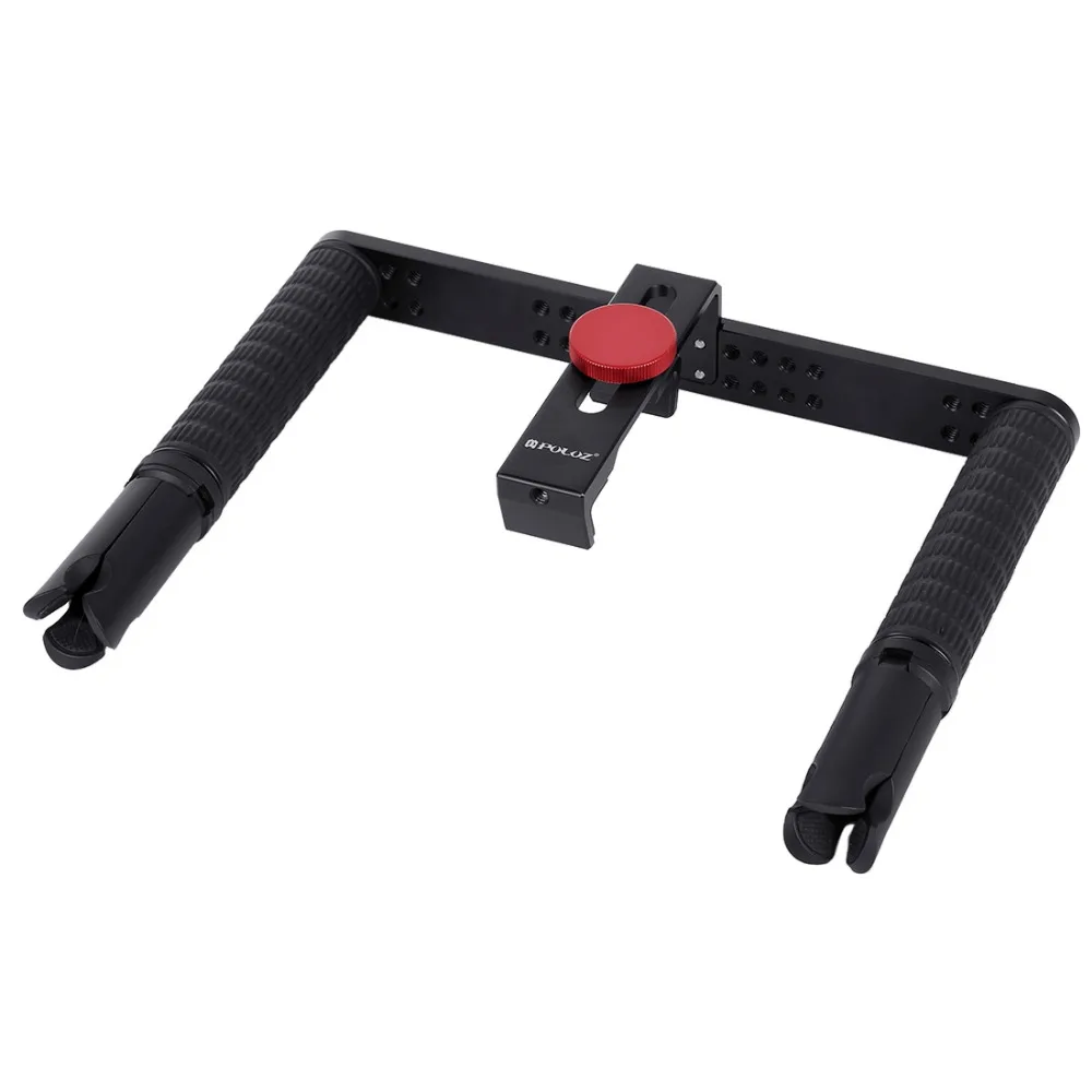 PULUZ 4 in 1 Vlogging Live Broadcast Smartphone Video Rig Handle Filmmaking Recording Stabilizer Aluminum Bracket Kits for Phone |