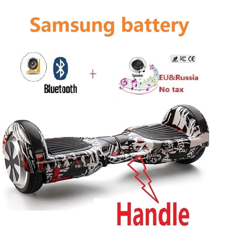 Балансируя samsung батареи 6 5 &quotэлектрический скутер Ховерборд Bluetooth gyroscooter 2 колеса