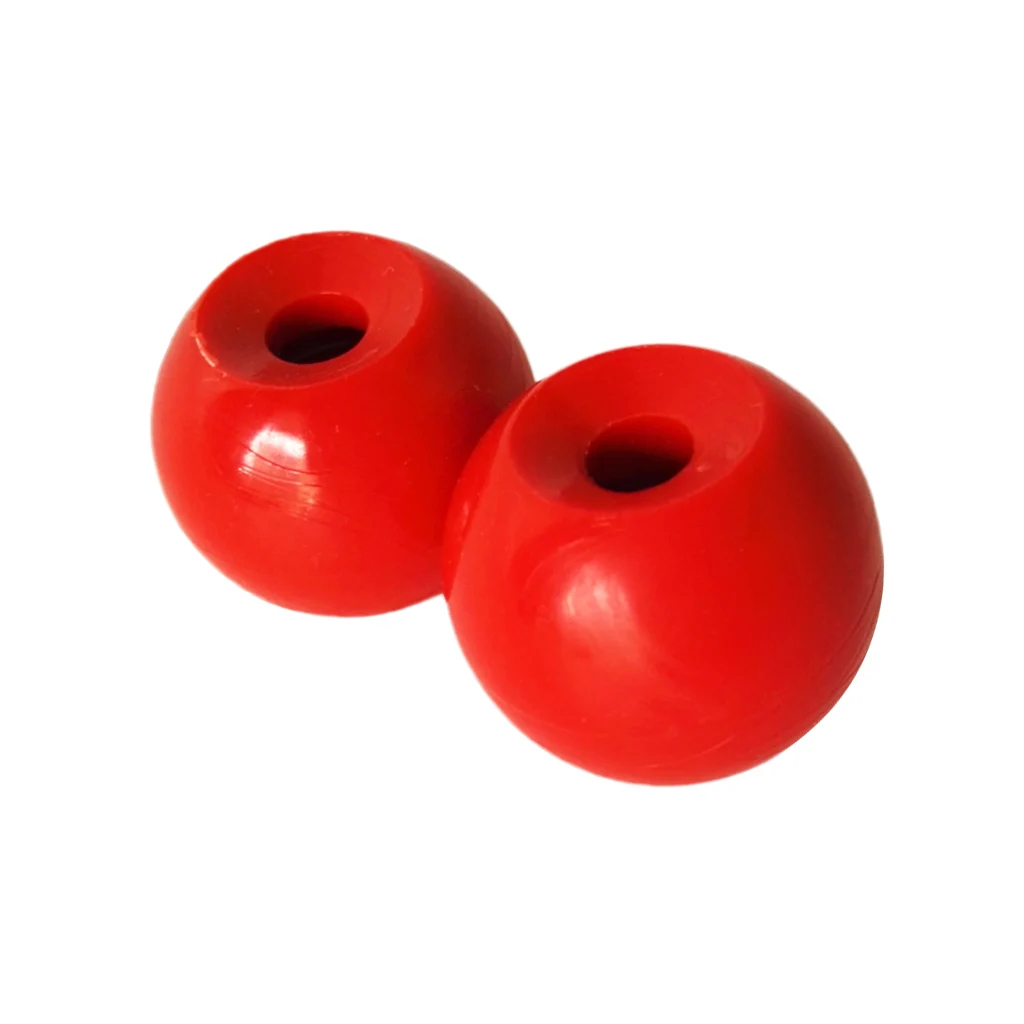 

Perfeclan 2pcs 29.5mm Plastic Red Balls For Boat Canoe Marine Kayak Dinghy Tail Rudder Control System Kit Accessories