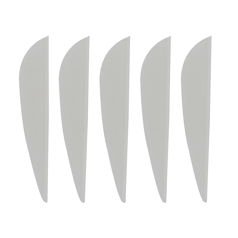 White 100 шт. 2," стрельба из лука стрелы перо резиновые Vanes Fletching Fletche для стрелы DIY Инструменты наружная практика стрельбы аксессуары - Цвет: White